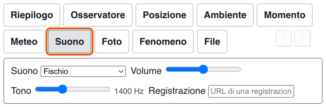 Suono: ciò che si è sentito, se qualcosa.
